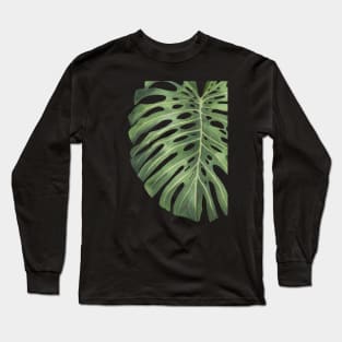 Monstera Plant Leaf 7 Long Sleeve T-Shirt